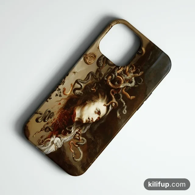 Head of Medusa Telefon Kılıfı – iPhone ve Samsung model seçenekli