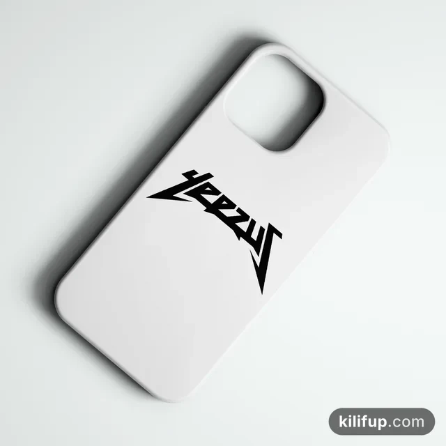 Yeezus Beyaz Logo Telefon Kılıfı – iPhone ve Samsung model seçenekli