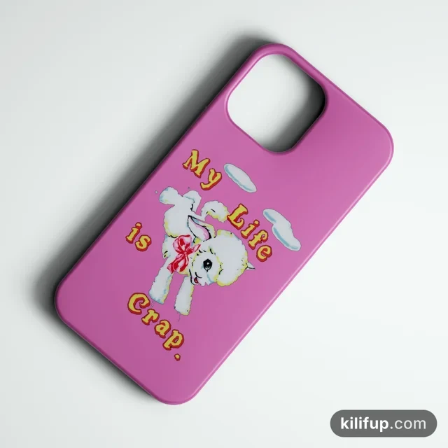 Poodle Mood Telefon Kılıfı – iPhone ve Samsung model seçenekli