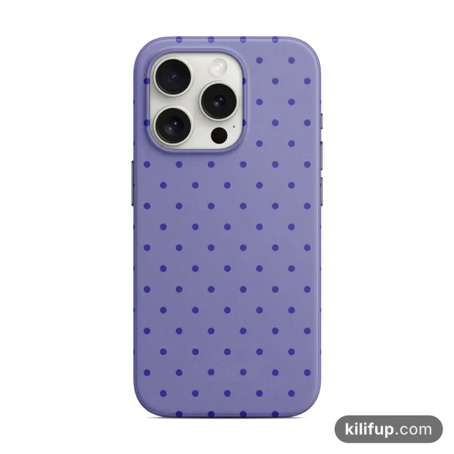Benekli Lila Telefon Kılıfı