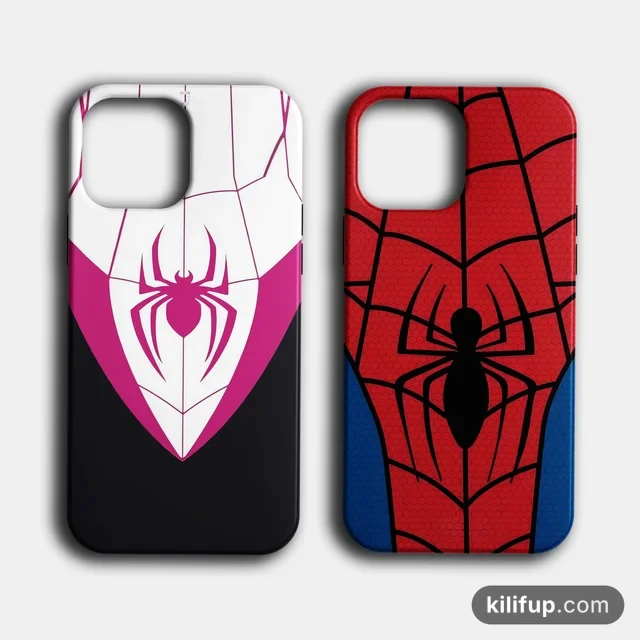 Spiderman&Gwen Couple Kostüm Telefon Kılıfı