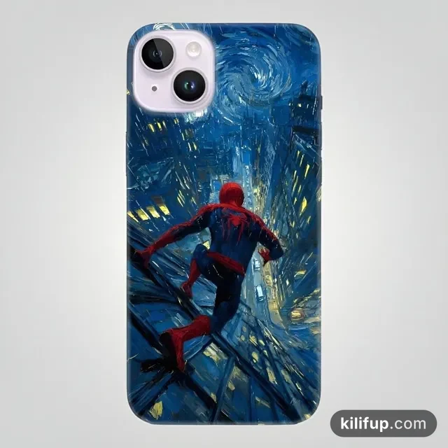Night Spiderman Desenli Kılıf