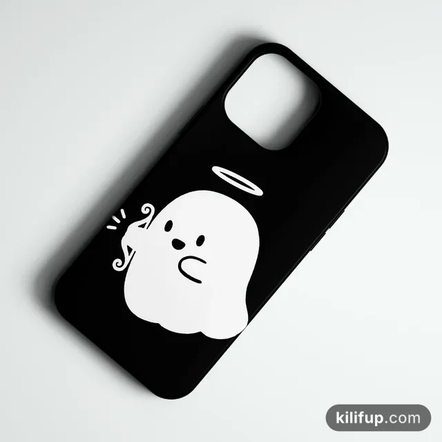 Ghost Couple Beyaz Telefon Kılıfı – iPhone ve Samsung model seçenekli