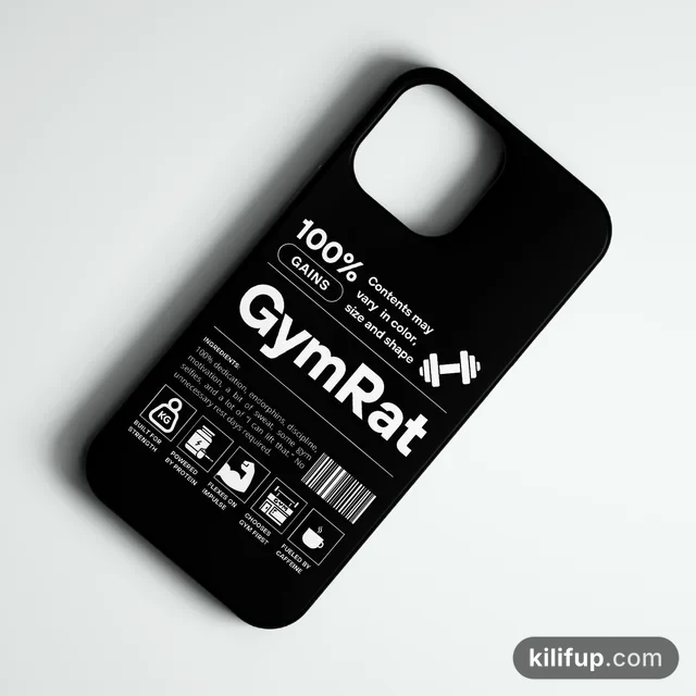 Gym Rat Telefon Kılıfı – iPhone ve Samsung model seçenekli