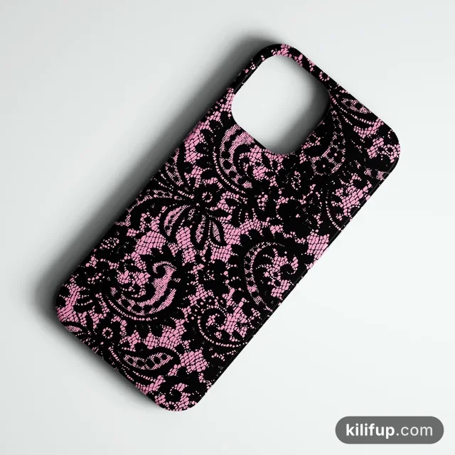 Rose Lace Telefon Kılıfı – iPhone ve Samsung model seçenekli