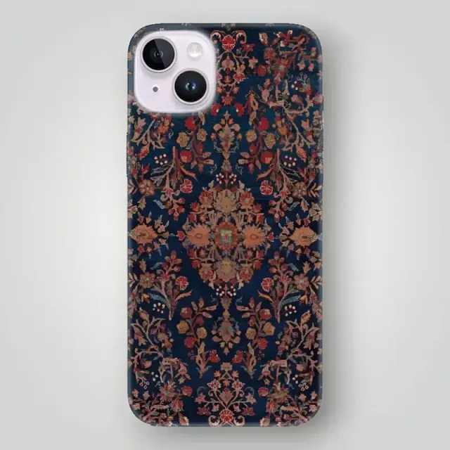 Motifli Retro Halı Desenli Kılıf
