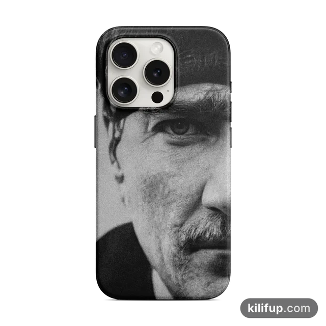 Atatürk Yakın Plan Portre Telefon Kılıfı – iPhone ve Samsung model seçenekli