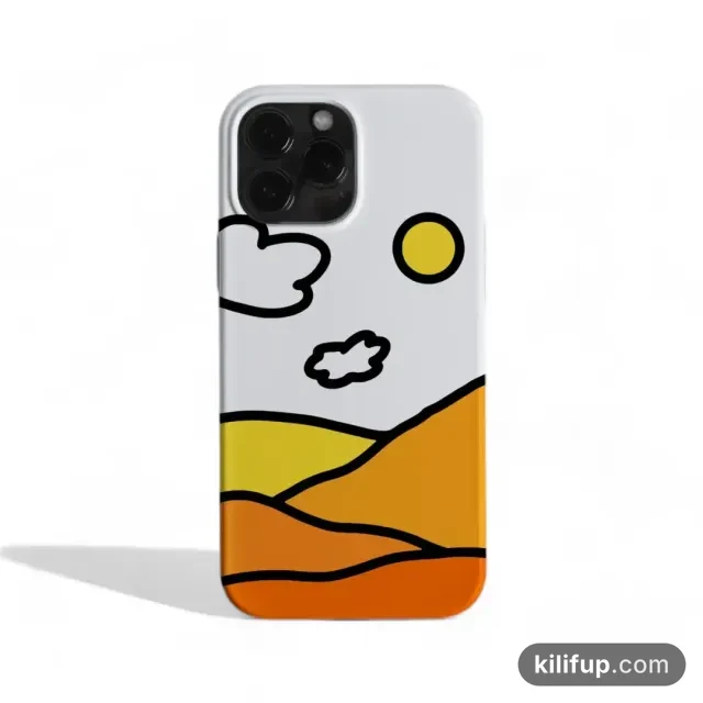 Nature 1 Beyaz Telefon Kılıfı – iPhone ve Samsung model seçenekli