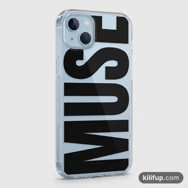 Muse Şeffaf Yazılı Kılıf