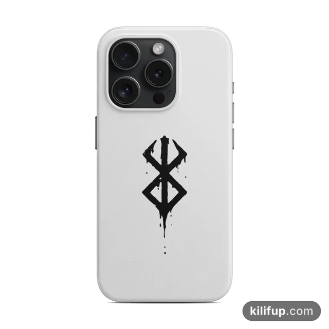 Berserk Beyaz Telefon Kılıfı – iPhone ve Samsung model seçenekli