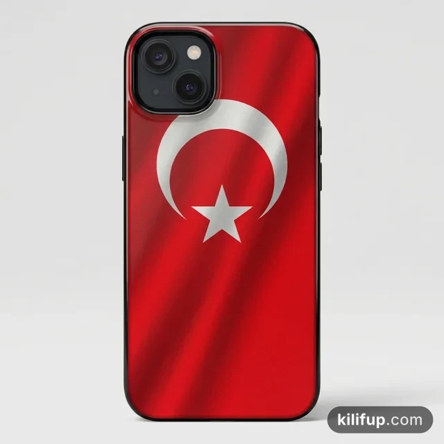 Dalgalanan Türk Bayrağı Kılıf – iPhone ve Samsung model seçenekli