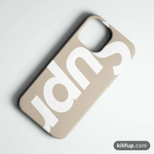 Supreme Bej Telefon Kılıfı – iPhone ve Samsung model seçenekli
