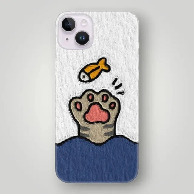 Kedi Patisi Desenli Kılıf