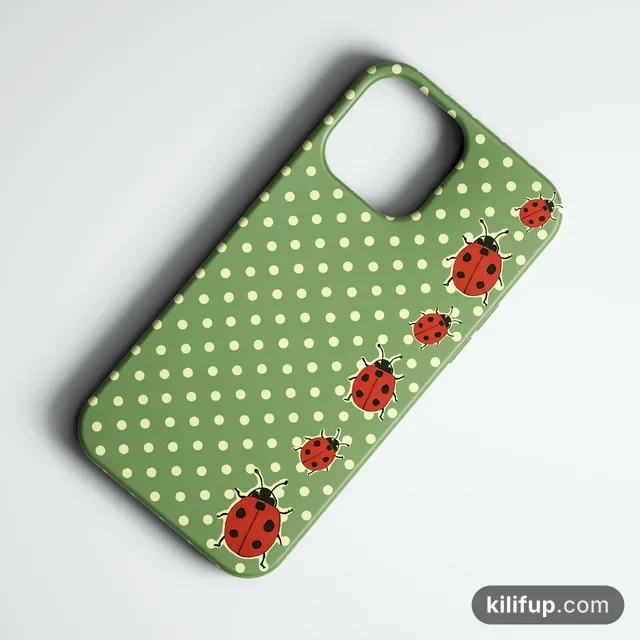 Ladybug Garden Telefon Kılıfı – iPhone ve Samsung model seçenekli