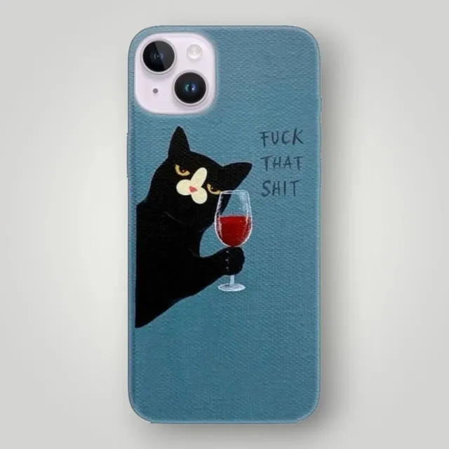 Kara Kedi Desenli Kılıf