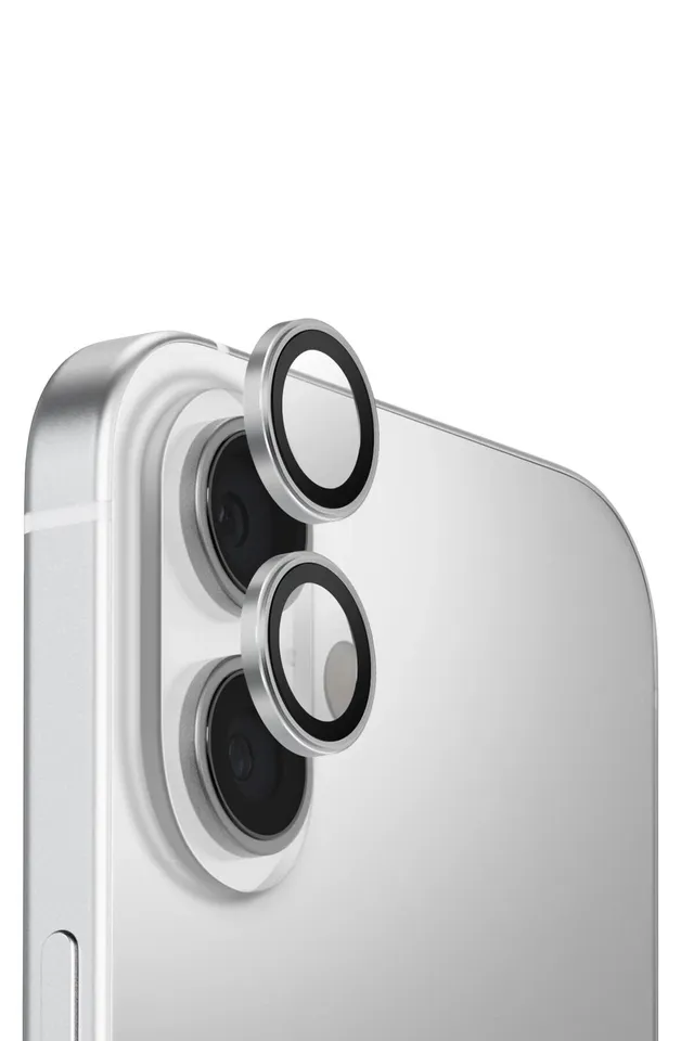 iPhone 17 Uyumlu Alüminyum Kamera Koruma Lens Koruyucu Temperli Cam – Tasarım 01
