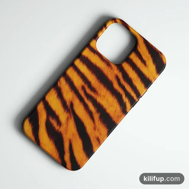Tiger Fur 1 Telefon Kılıfı – iPhone ve Samsung model seçenekli