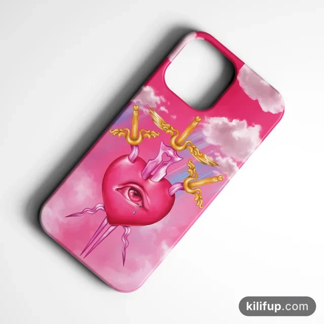 Heart of Swords Telefon Kılıfı – iPhone ve Samsung model seçenekli