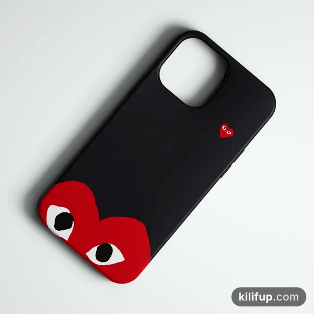 CDG Heart Telefon Kılıfı – iPhone ve Samsung model seçenekli