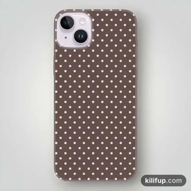 Retro Puantiye Desenli Kılıf
