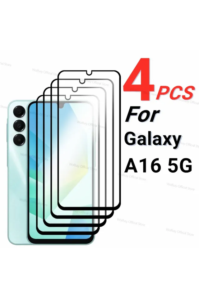 Galaxy A16 Uyumlu 5D Tam Kaplayan Cam Ekran Koruyucu ( 4 Adet )