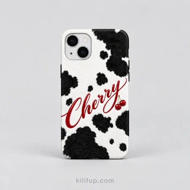Cherry İnek Desenli Kılıf