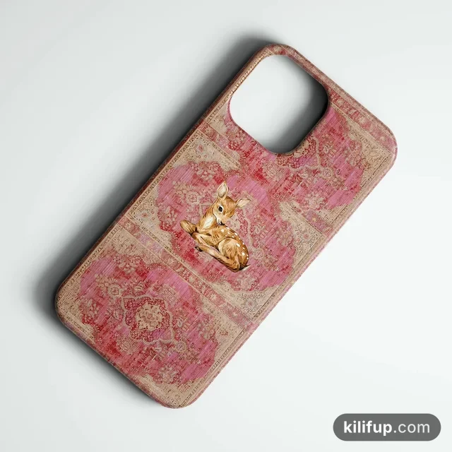 Vintage Fawn Telefon Kılıfı – iPhone ve Samsung model seçenekli