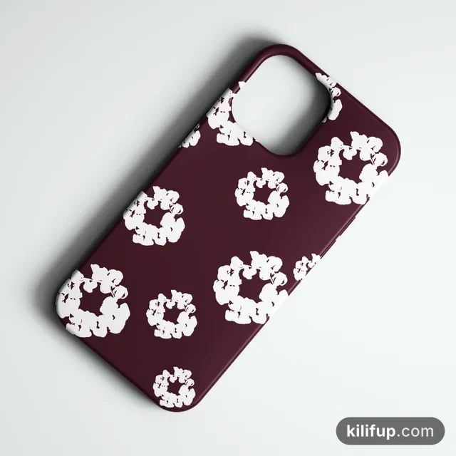 Denim Tears Bordo Telefon Kılıfı