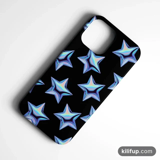 Stars Shiny Telefon Kılıfı – iPhone ve Samsung model seçenekli