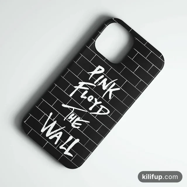 Pink Floyd The Wall Siyah Telefon Kılıfı – iPhone ve Samsung model seçenekli