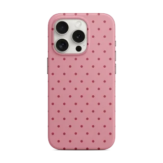 Benekli Pembe Telefon Kılıfı
