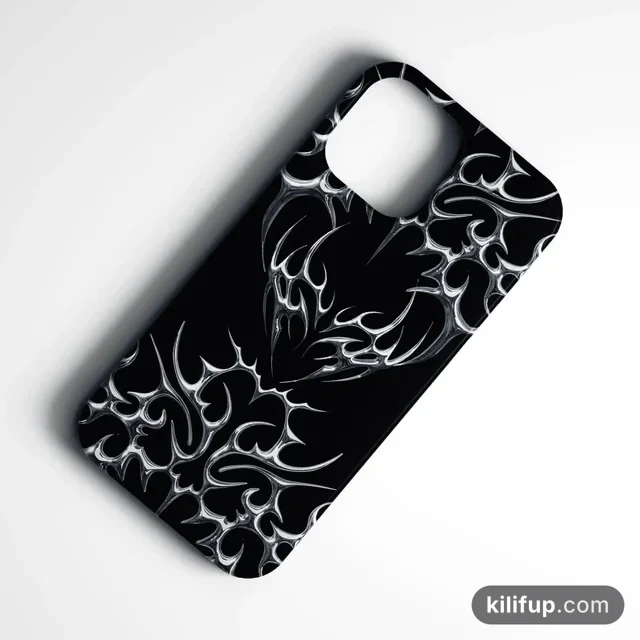 Metalic Heart Telefon Kılıfı – iPhone ve Samsung model seçenekli