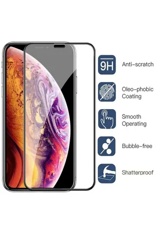 iPhone 11 Pro Max / X max Mat Nano Seramik Glass Geniş Kavisli Tam Kaplayan