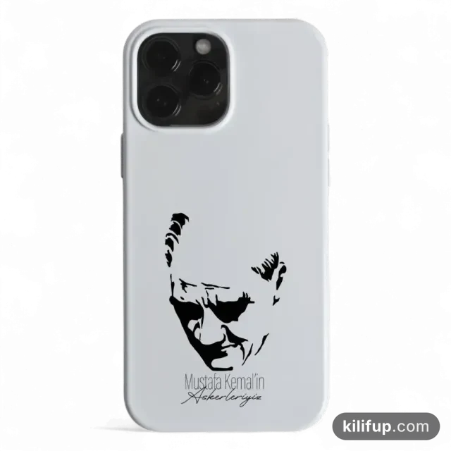 Mustafa Kemalin Askerleriyiz Atatürk Telefon Kılıfı – iPhone ve Samsung model seçenekli