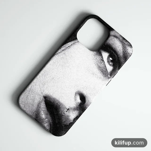 Silent Stare Telefon Kılıfı – iPhone ve Samsung model seçenekli