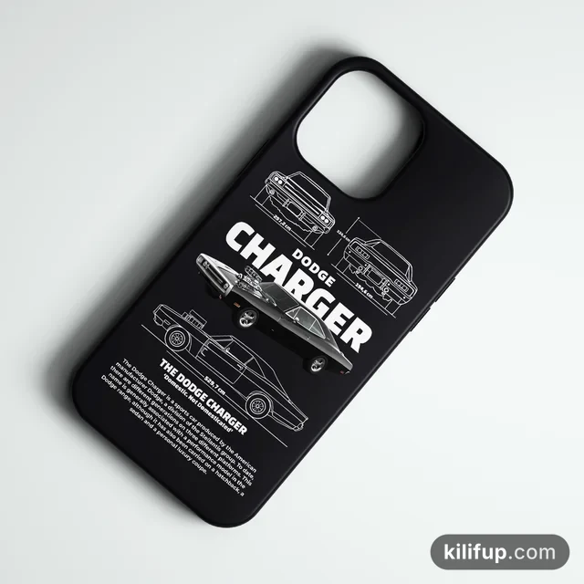 Dodge Charger Telefon Kılıfı – iPhone ve Samsung model seçenekli