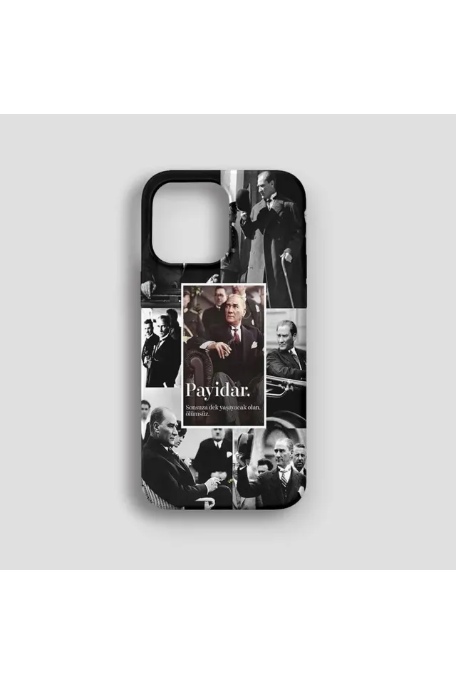 iPhone Atatürk Desenli İçi Kadife Premium Kalite Telefon Kılıfı – Tasarım 07