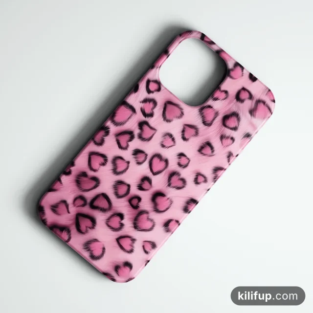 Heart Spots Telefon Kılıfı – iPhone ve Samsung model seçenekli