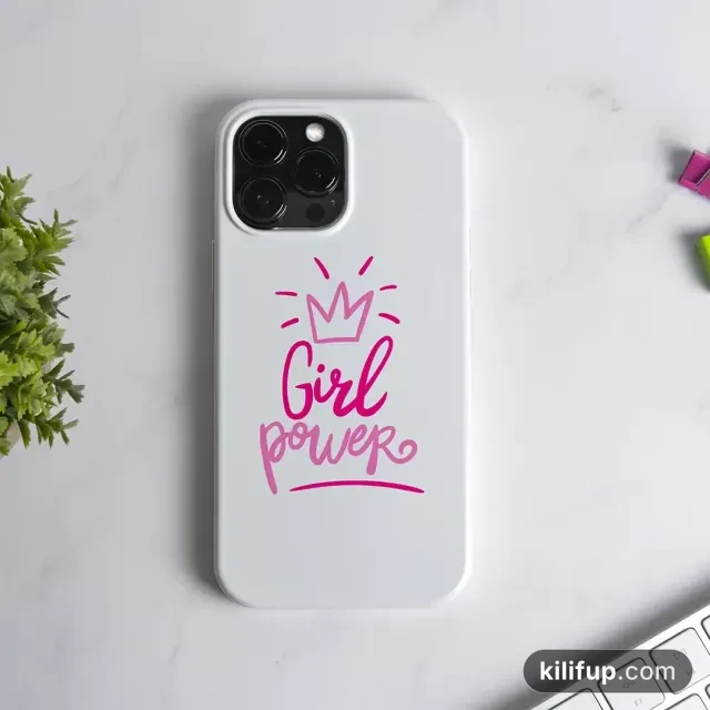 Girl Power Telefon Kılıfı – iPhone ve Samsung model seçenekli