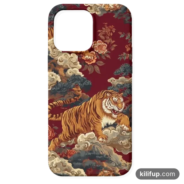 Oriental Tiger Telefon Kılıfı – iPhone ve Samsung model seçenekli