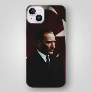 Atatürk ve Türk Bayrağı Desenli Kılıf