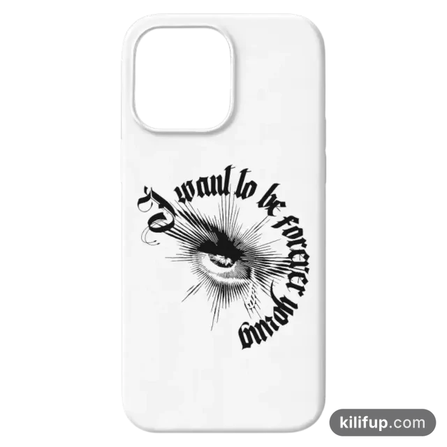 I Want to Be Forever Young Telefon Kılıfı – iPhone ve Samsung model seçenekli