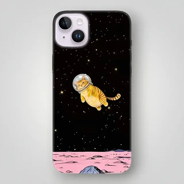 Astronot Kedi Desenli Kılıf