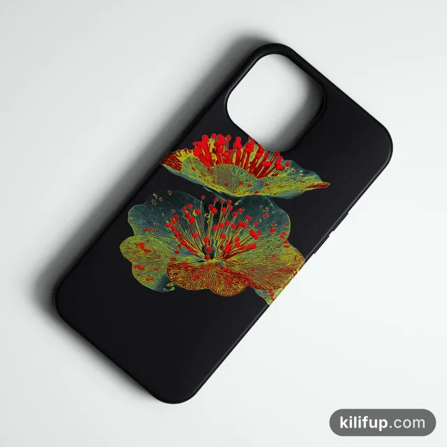 Fire Bloom Telefon Kılıfı – iPhone ve Samsung model seçenekli
