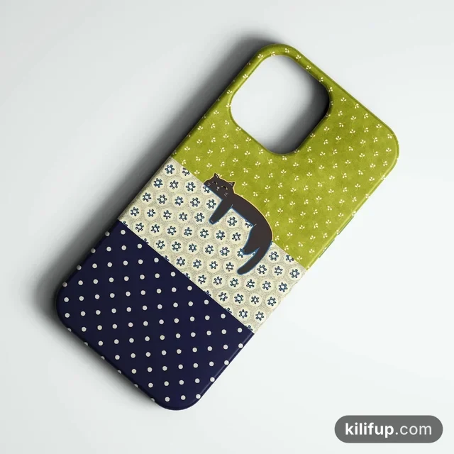 Eclectic Cat Telefon Kılıfı – iPhone ve Samsung model seçenekli
