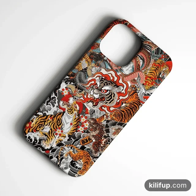 Tigers V2 Telefon Kılıfı – iPhone ve Samsung model seçenekli