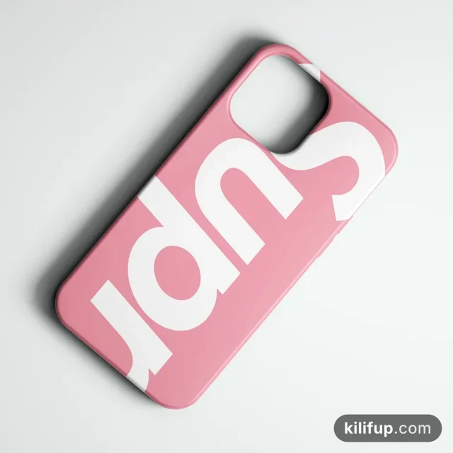 Supreme Pembe Telefon Kılıfı – iPhone ve Samsung model seçenekli