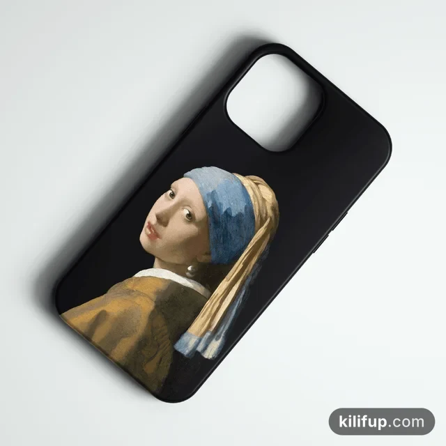 Girl with a Pearl Earring Telefon Kılıfı – iPhone ve Samsung model seçenekli