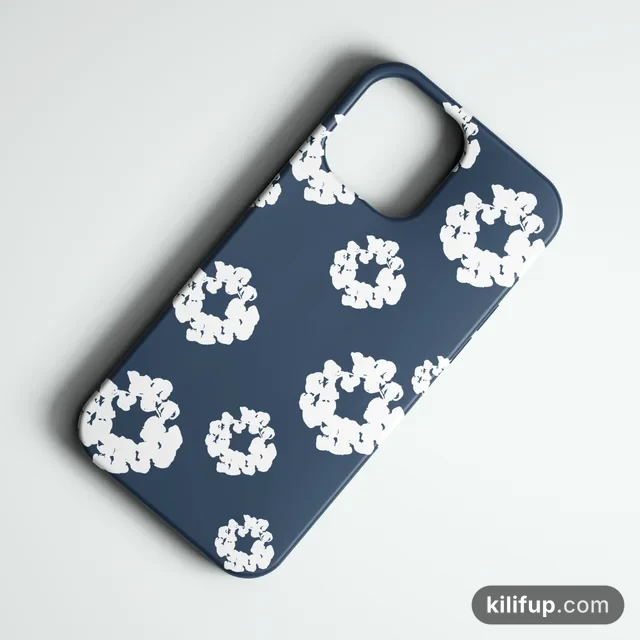 Denim Tears Lacivert Telefon Kılıfı – iPhone ve Samsung model seçenekli