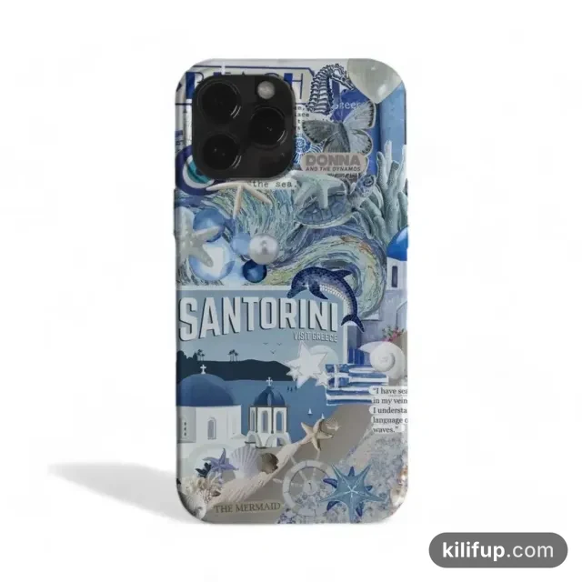 Santorini Telefon Kılıfı – iPhone ve Samsung model seçenekli